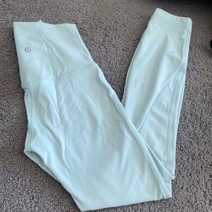 Lululemon kohlrabi green align leggings, size 0, 25” length, lightly used